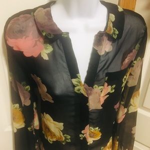 ASOS Sheer Floral Top Size US 6